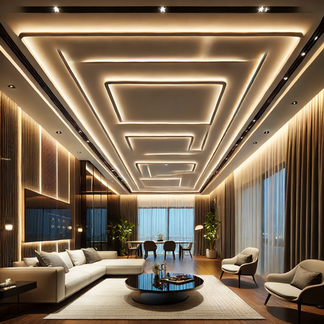 Натяжные потолки с LED-подсветкой – тренд 2025 года